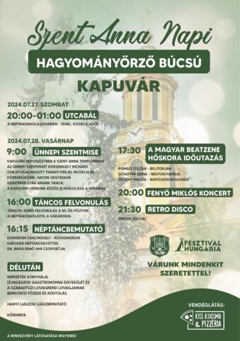 Szent Anna napi bcs 2024
